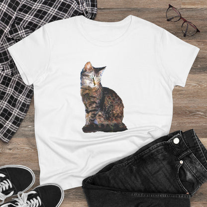 Cats of Greece 'Teris from Tinos' Women's Midweight Cotton Tee