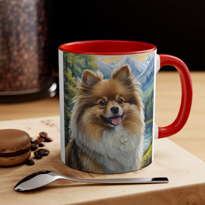 German Spitz 11oz Ceramic Accent Mug