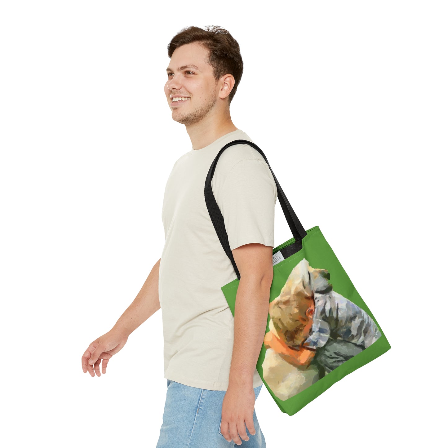 Yellow Lab and Child  -  Tote Bag