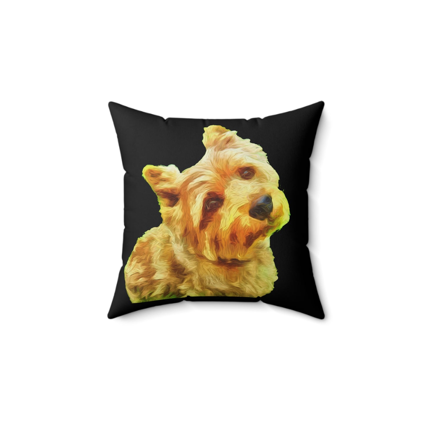 Norwich Terrier Spun Polyester Throw Pillow