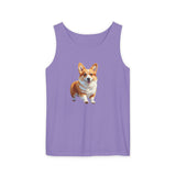 Welsh Corgi Puppy Unisex Relaxed Fit Tank Top