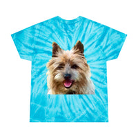 Cairn Terrier 'Toto' Unisex Tie-Dye Tee, Cyclone