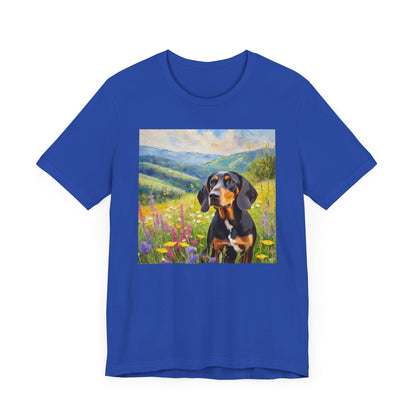 Black & Tan Coonhound Unisex Jersey Short Sleeve Tee