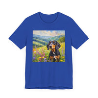 Black & Tan Coonhound Unisex Jersey Short Sleeve Tee