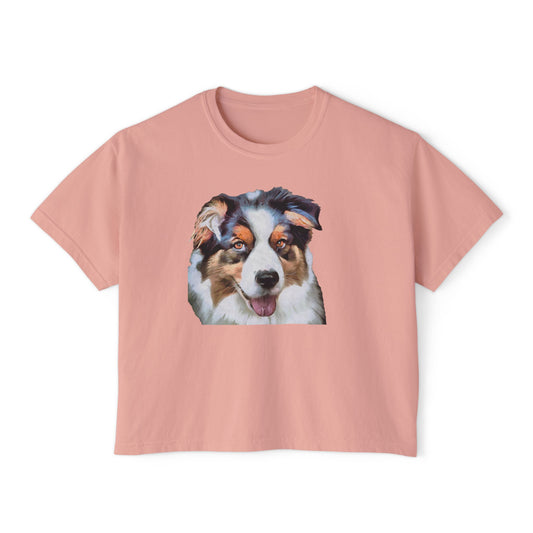 Australian Shepherd #2 - Women's Oversized Boxy Tee