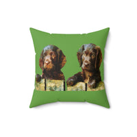 Boykin Spaniels Spun Polyester Throw Pillow