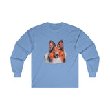 Rough Coated Collie Unisex Cotton Long Sleeve Tee