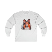 Rough Coated Collie Unisex Cotton Long Sleeve Tee