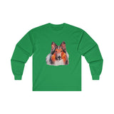 Rough Coated Collie Unisex Cotton Long Sleeve Tee