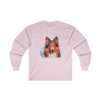 Rough Coated Collie Unisex Cotton Long Sleeve Tee