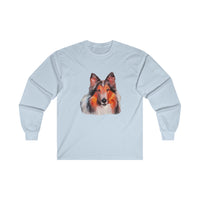 Rough Coated Collie Unisex Cotton Long Sleeve Tee