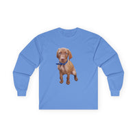 Vizsla 'Augie' Unisex Cotton Long Sleeve Tee
