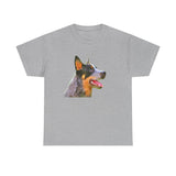 Blue Heeler - Australian Cattle Dog 'Percy' Unisex Heavy Cotton Tee