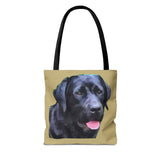 Black Labrador Retriever - Spun Polyester Tote Bag - 3 Sizes