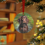 Boykin Spaniel Christmas Tree Metal Ornaments