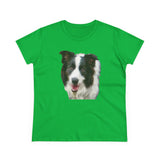 Border Collie '#2' Women's Midweight Cotton Tee