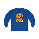 Golden Retriever 'Beau' Unisex Cotton Long Sleeve Tee