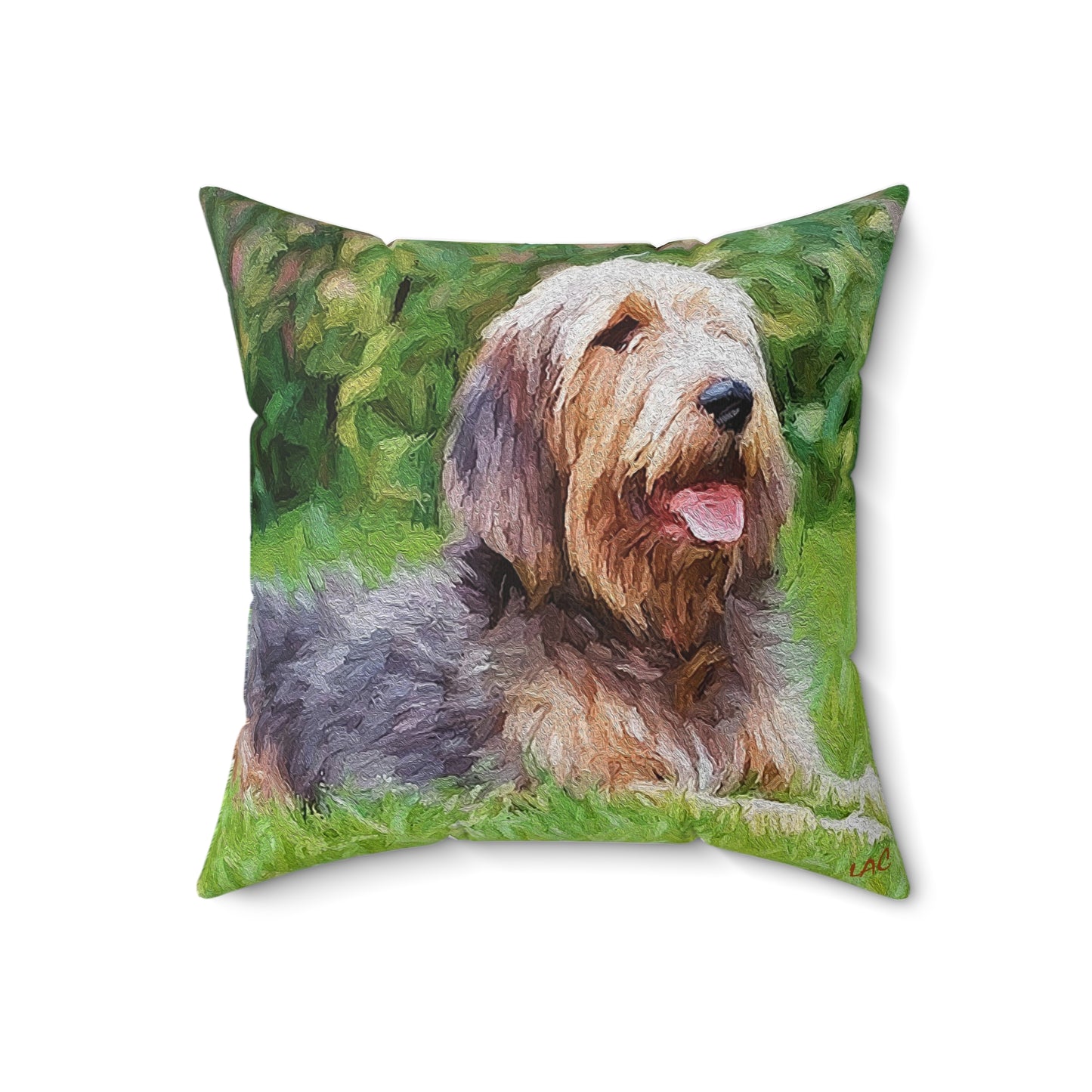 Otterhound Spun Polyester Throw Pillow