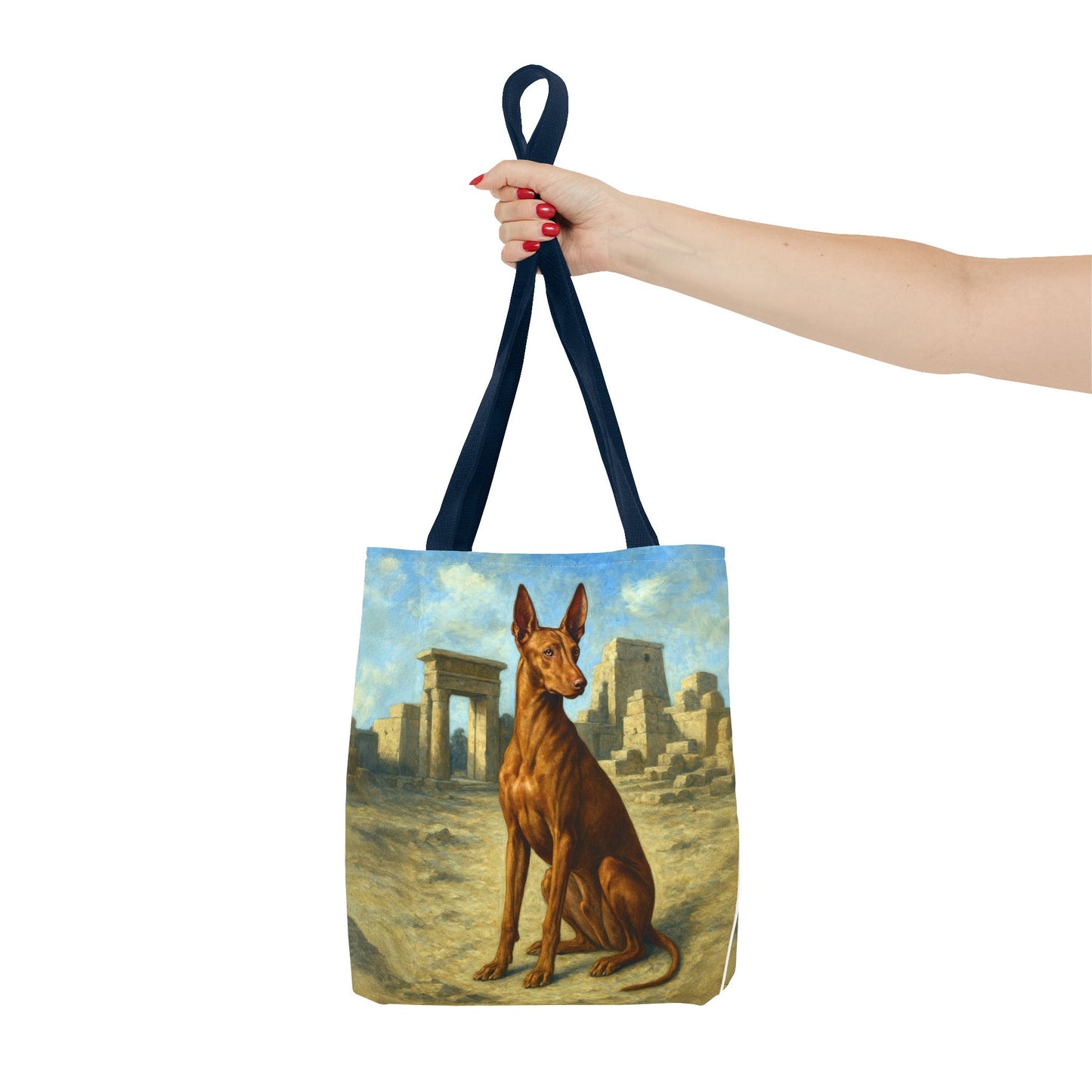 Egyptian Pharoh Hound Polyester Tote Bag (AOP)