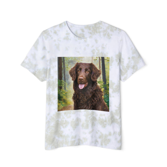 Curly-Coated Retriever Unisex FWD Fashion Tie-Dyed T-Shirt