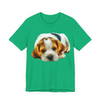 English Foxhound 'Sasha' Unisex Jersey Short Sleeve Tee