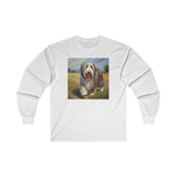 Bearded Collie  Cotton Long Sleeve Tee