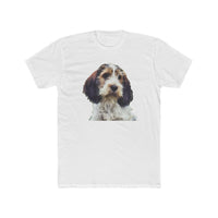 Petit Basset Griffon Vendeen --  Men's Fitted Cotton Crew Tee