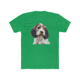 Petit Basset Griffon Vendeen --  Men's Fitted Cotton Crew Tee