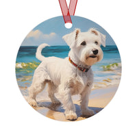 Sealyham Terrier - Christmas Tree Metal Ornaments