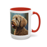 Labradoodle  =- Ceramic Accent Mug - 2 Sizes