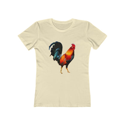 Rooster 'Silas' Women's Slim Fit Ringspun Cotton T-Shirt