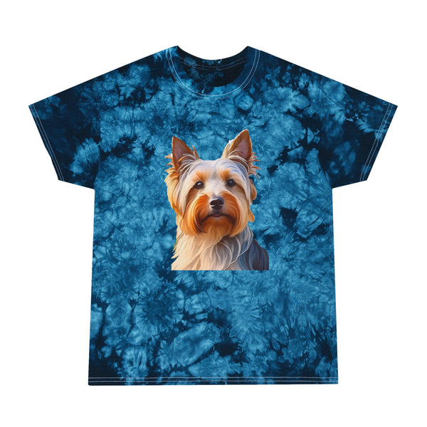 Silky Terrier Unisex Tie-Dye Tee, Crystal