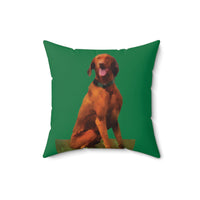 Hungarian Vizsla 'Waiting For The Bride' Throw Pillow
