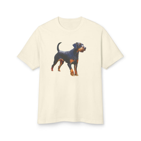 Deutscher Jagdterrier - Unisex Relaxed Fit Garment-Dyed Heavyweight Cotton Tee