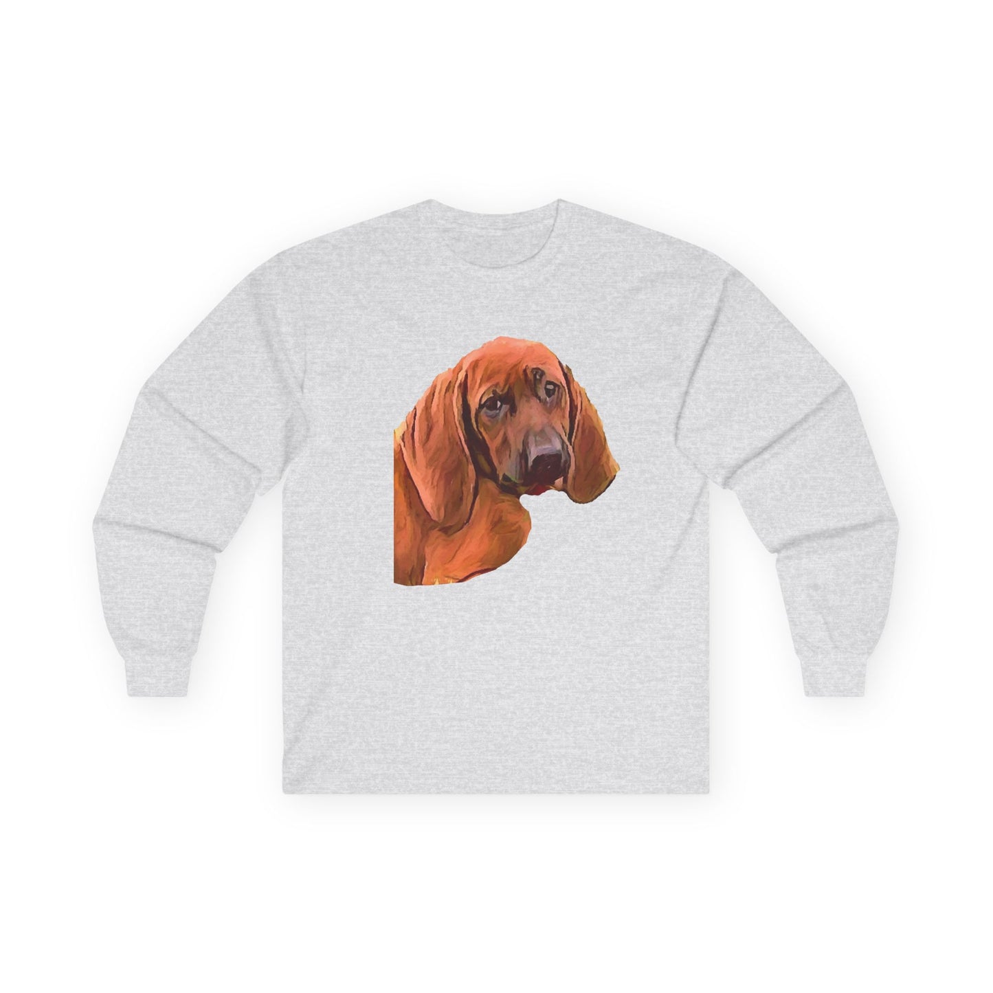 Redbone Coonhound Unisex Cotton Long Sleeve Tee