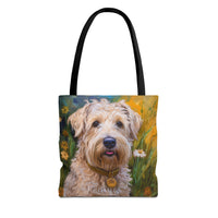 Soft Coated Wheaten Terrier Polyester Tote Bag (AOP)