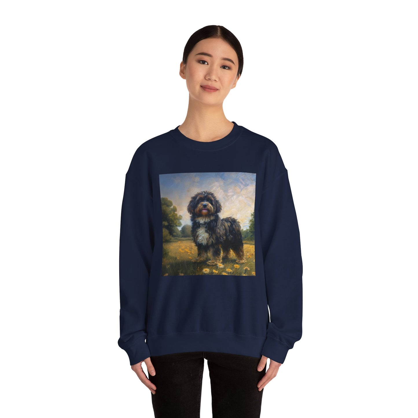 Russian Tsvetnaya Bolonka - Unisex 50/50 Crewneck Sweatshirt