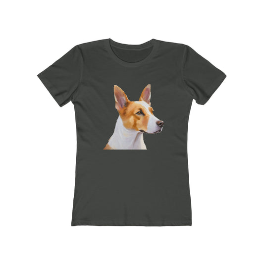 Canaan Dog of Israel Women's Slim Fit Ringspun Cotton Tee