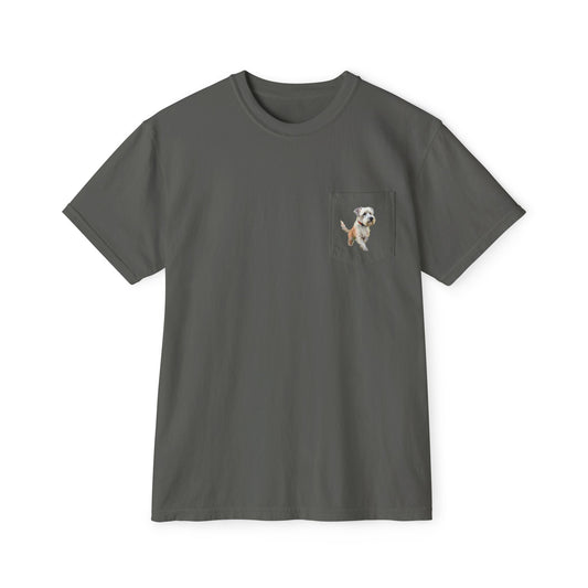 Dandie Dinmont Terrier - Unisex Garment-Dyed Pocket T-Shirt