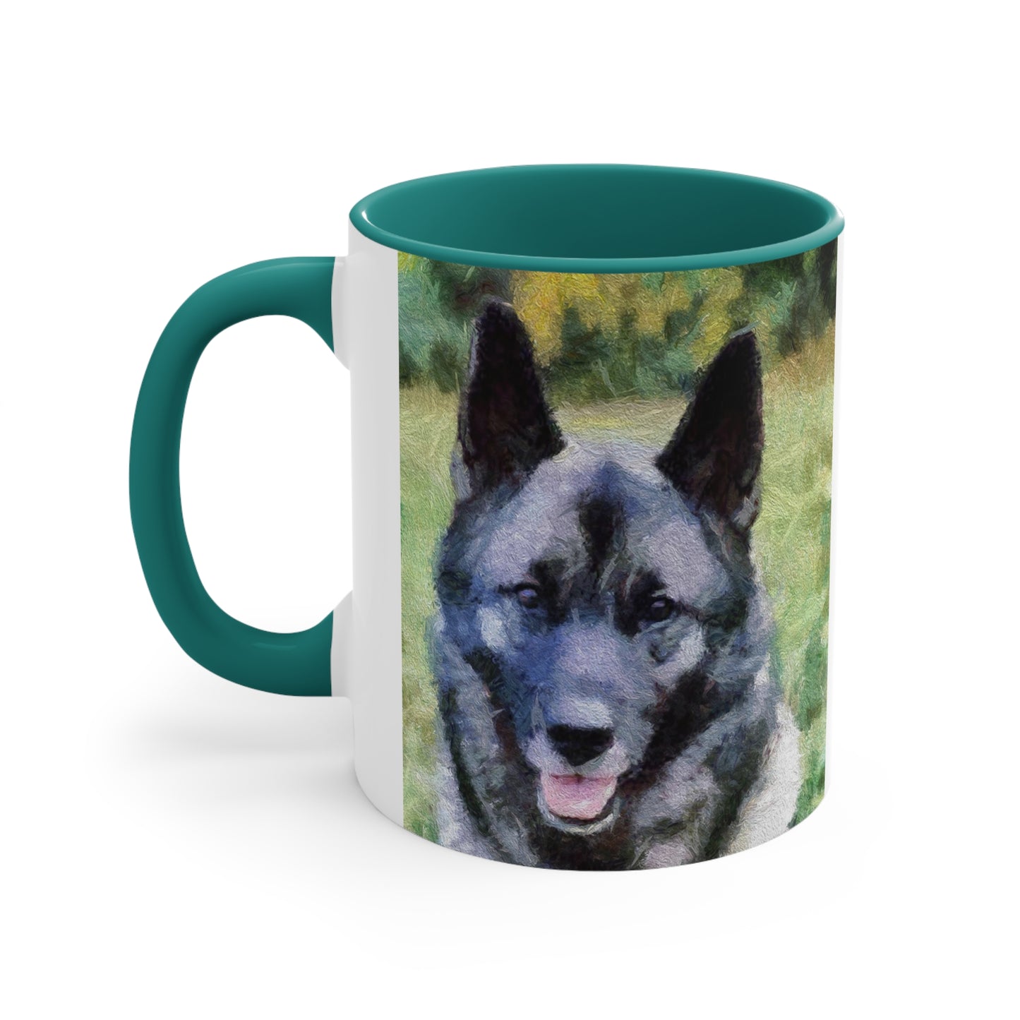 Norwegian Elkhound Accent Coffee Mug, 11oz