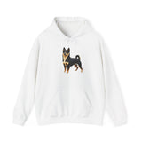 Black & Tan Shiba Inu  -  Unisex 50/50 Hooded Sweatshirt