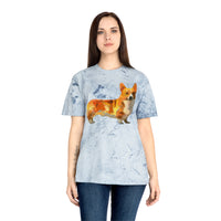 Welsh Pembroke Corgi Unisex Ringspun Cotton  Color Blast T-Shirt by DoggyLips™