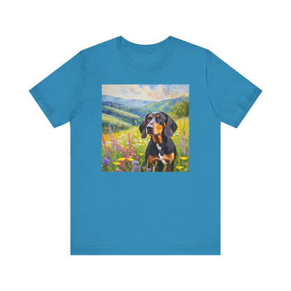 Black & Tan Coonhound Unisex Jersey Short Sleeve Tee