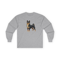 Black & Tan Shiba Inu  -  Unisex  Classic Cotton Long Sleeve Tee