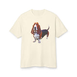 Basset Hound  --  Unisex Relaxed Fit Garment-Dyed Heavyweight Cotton Tee