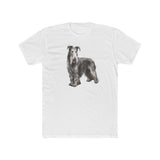 Scottish Deerhound -- Men's Fitted Cotton Crew Tee