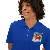 Finnish Spitz Men's Piqué Polo Shirt