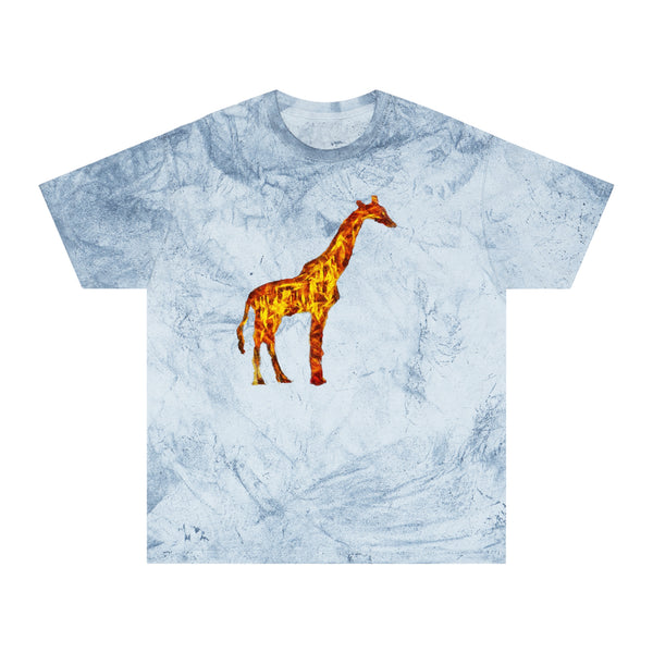 Giraffe 'Camile' Unisex Cotton Color Blast T-Shirt