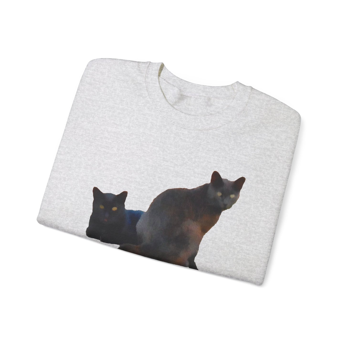 Black Cats 'Sifnos Sisters' Unisex 50/50  Crewneck Sweatshirt