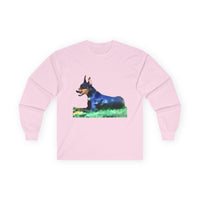 Doberman Pinscher Unisex Cotton Long Sleeve Tee